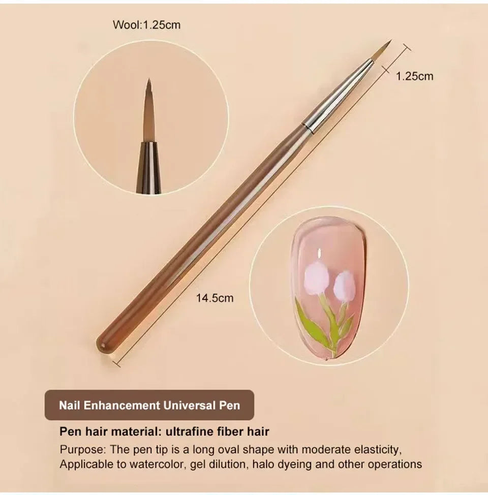 9PCS UV Gel Nail Brush SET
