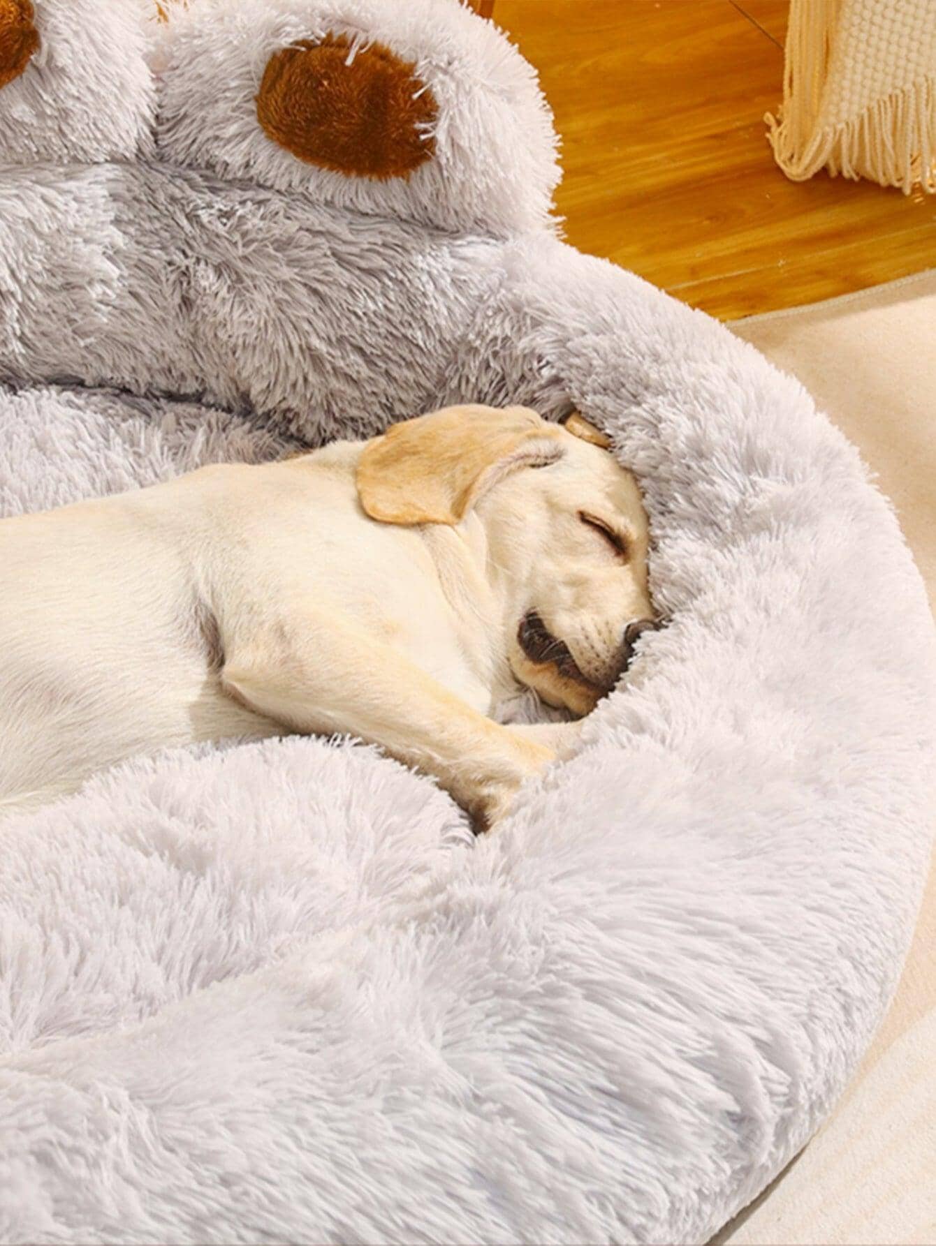 Fluffig & Gosig Hund- och Kattbädd – Trygg, Mjuk och Tvättbar